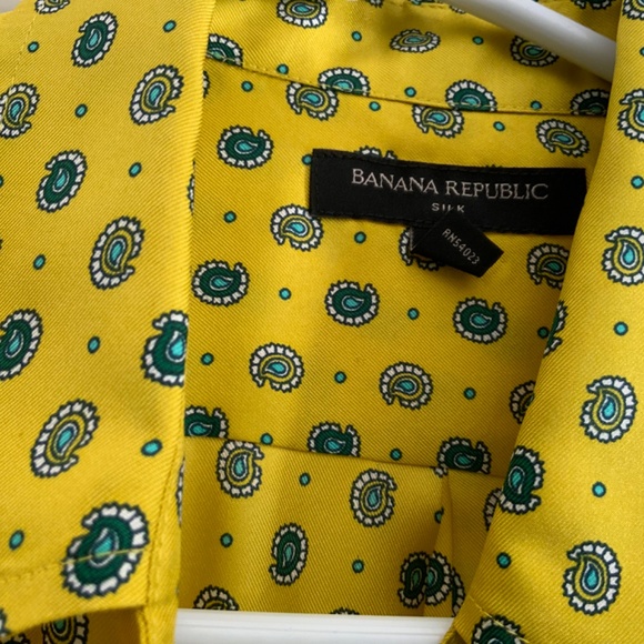 Banana Republic medium yellow blouse - Picture 3 of 6